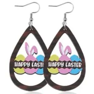 Happy Easter Teardrop Earrings
